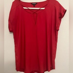 Express red blouse